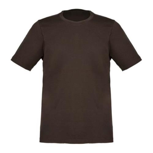 Vintage Brun T-shirt med Sidelukninger