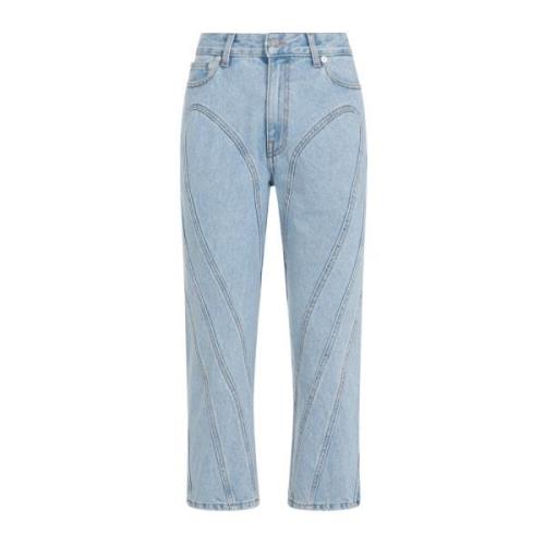 Lysblå Bomuld Jeans