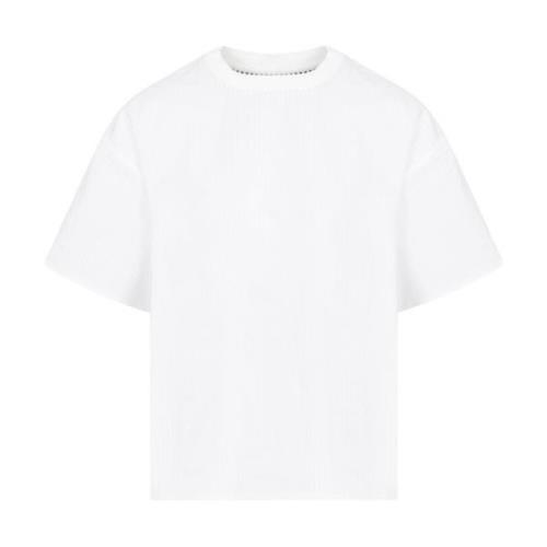 Dobbeltlaget Stribet Bomulds T-shirt