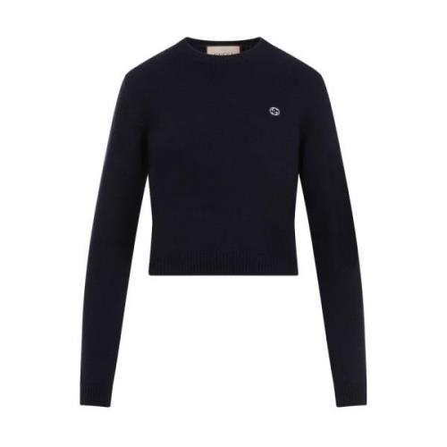Blå Mix Uld Cashmere Sweater