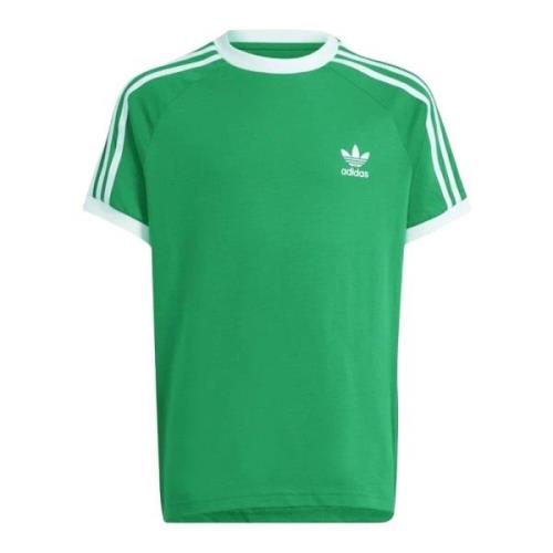 Grøn Stribet Børne T-shirt