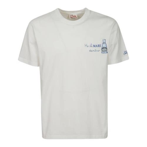 Hvid Bomuld Kortærmet Logo T-Shirt