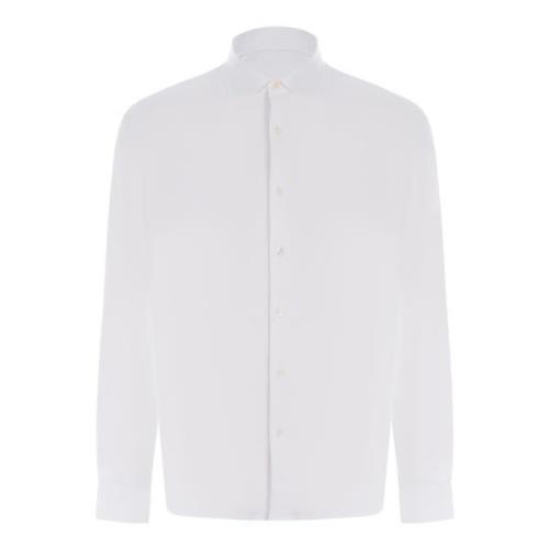 Klassisk Hvid Bomuld Jersey Skjorte