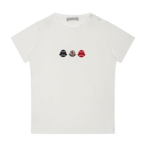 Hvid Logo Tennis T-shirt