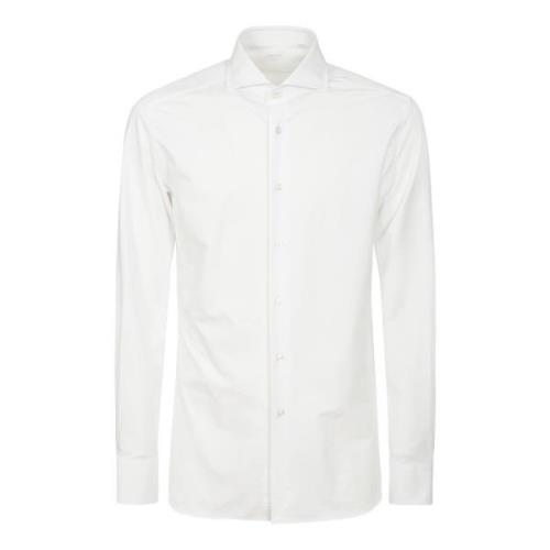 Hvid Skjorte Regular Fit Krave Manchetter