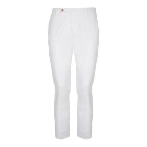 Hvid Stretch Nylon Shorts med Lommer