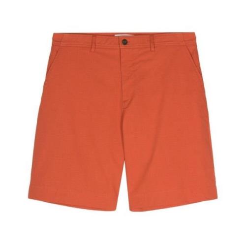 Ripstop Tekstur Brændt Orange Shorts
