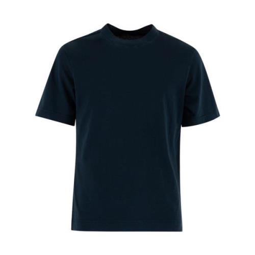 Blå Jersey Piquet T-Shirt