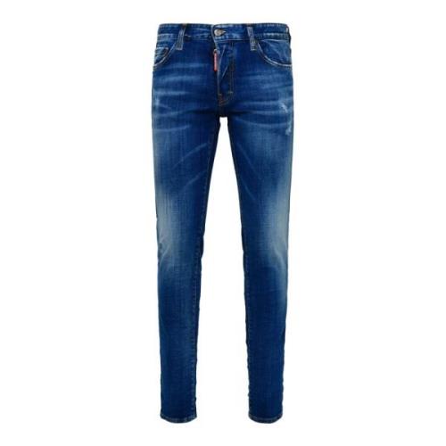 Slim Fit Blå Jeans