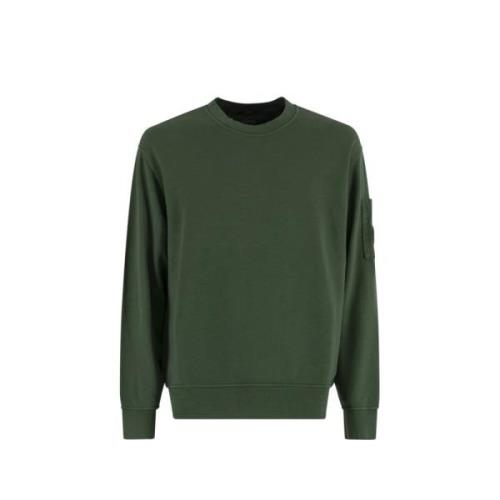 Grøn sweater med linse detalje