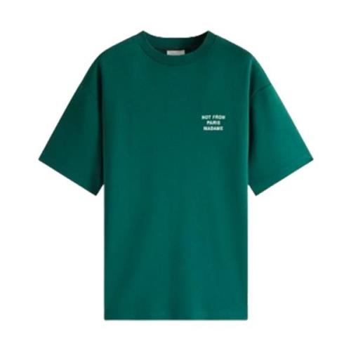 Skovgrøn Slogan T-shirt