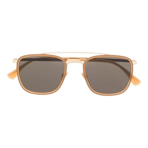 Glossy Gold Brown Solbriller