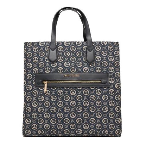 Logo Print Shopper Taske