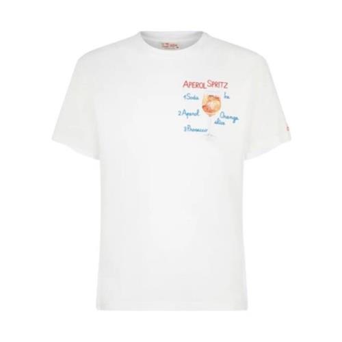 Hvid T-shirt med unikt design