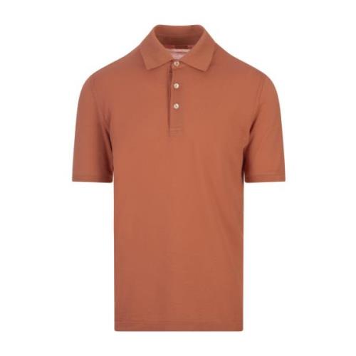 Orange Polo Shirt Kortærmet