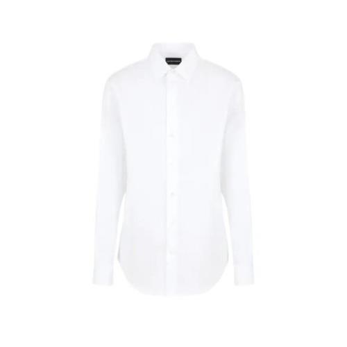 Klassisk Hvid T-shirt med Lange Ærmer