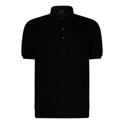 Sort Polo T-shirt 100% Bomuld