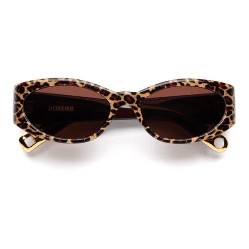 Leopard Oval Solbriller