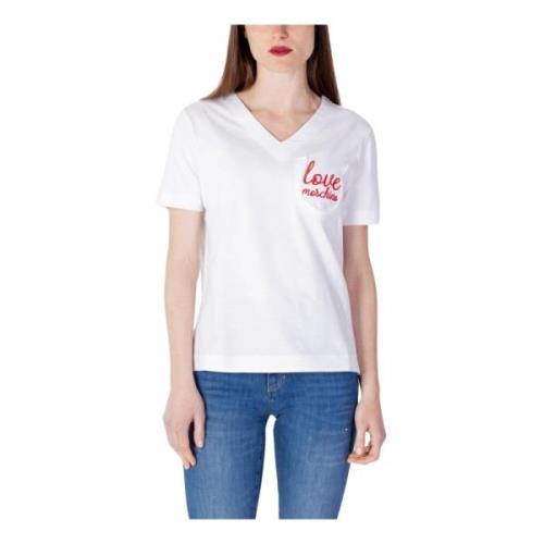 Hvid V-hals T-shirt
