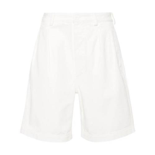 Hvide Plisserede Shorts til Kvinder