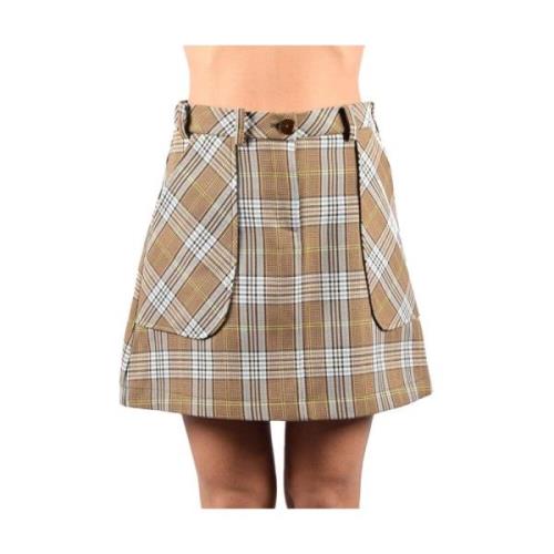 Tartan Bomuld Mini Nederdel