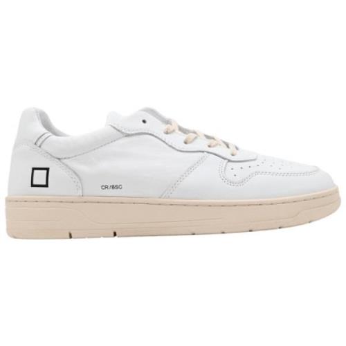Hvid-Blå Court Basic Sneakers