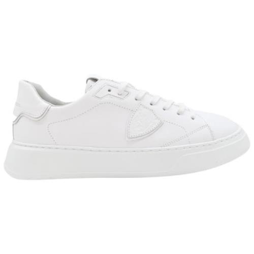 Temple Low Sneakers i hvid læder