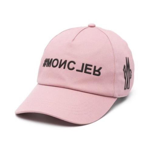 Pink Baseball Hat med Logo Detaljer