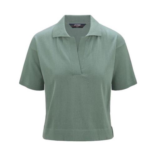 Grøn Polo Shirt Korte Ærmer