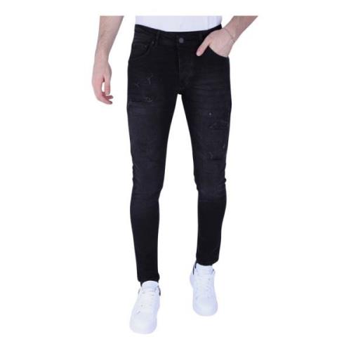 Slim-Fit Jeans Med Stretch Med Huller - XXA