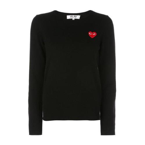 Rød Hjerte Crewneck Pullover