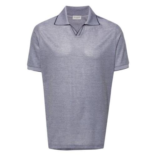 Bomuld Buttonless Polo Skjorte