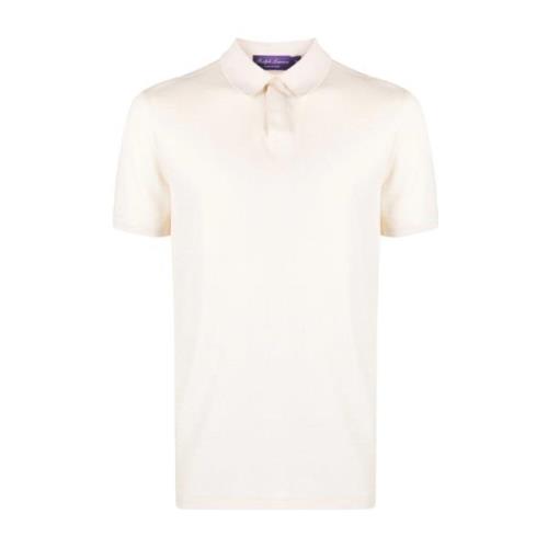 Beige Casual Polo Shirt Mænd