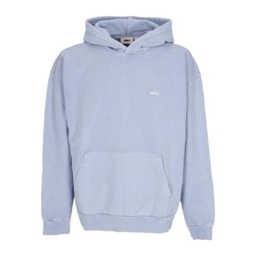 Hydrangea pigment fleece hoodie til mænd