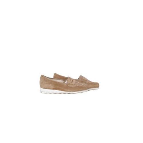 Flettede Slip-Ons Creme