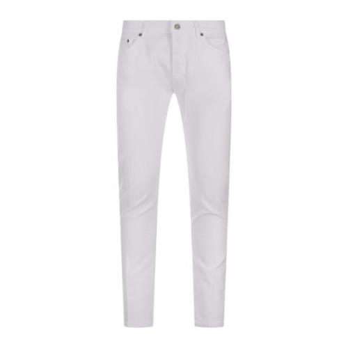 Hvid Slim Fit Jeans Fem-Lomme Design