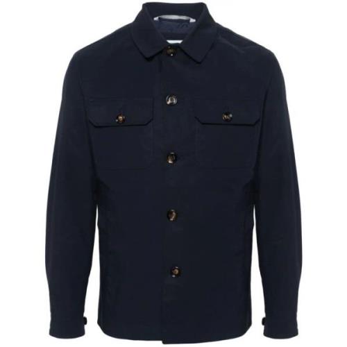 Navy Blue Shirt Jacket