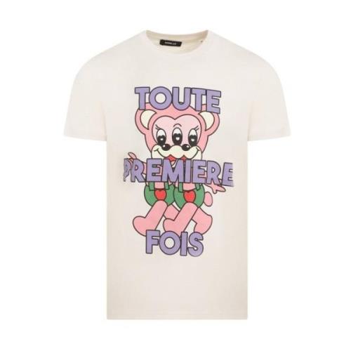 Lys Pink Bomuld T-Shirt