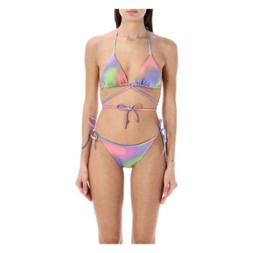 Printet Bikini Trekant Top Badetøj