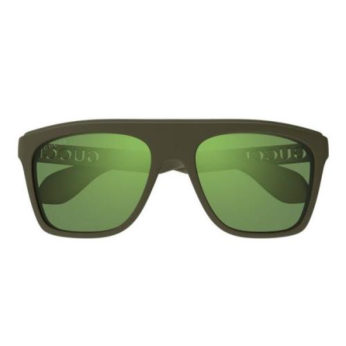 Firkantede solbriller grønne flashlinser