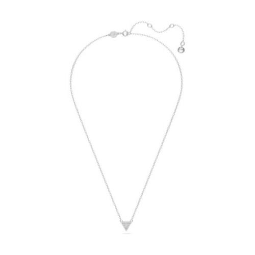 Trilliant-Cut Triangle Pendant Necklace