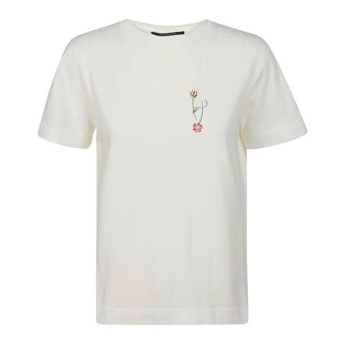 Bomuld Half-sleeved T-shirt med Front Print