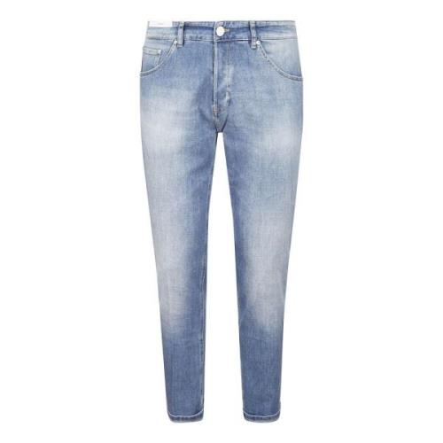 Denim Jeans med Bæltestropper