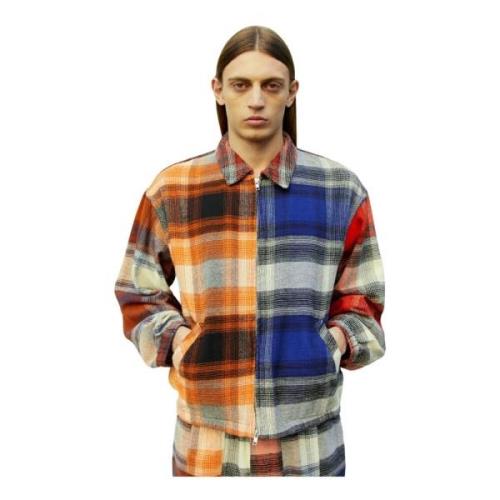 Ombre Plaid Overshirt Bomuld Tweed