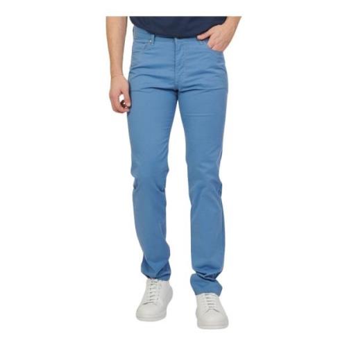 Blå 5-lomme bukser