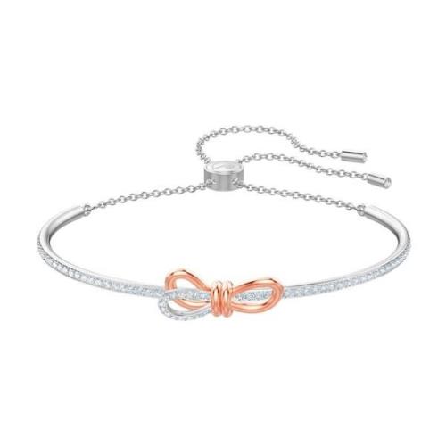 Elegant Bue Armbånd, Hvid, Metalmix