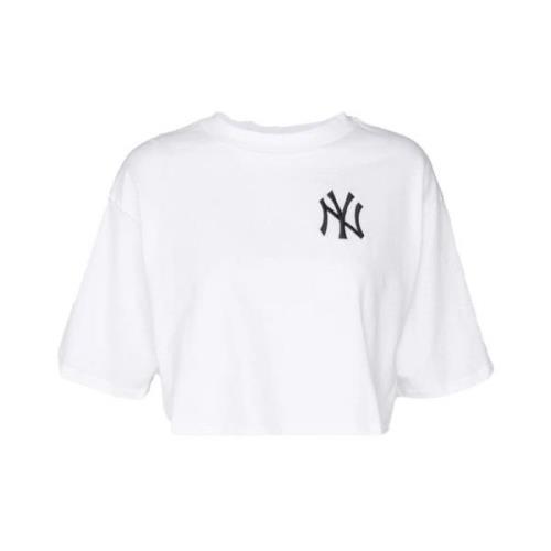 Yankees MLB Lifestyle Hvid Crop Tee