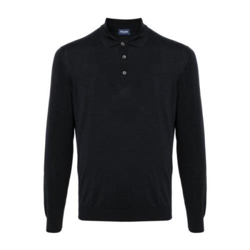 Blå Polo Sweater