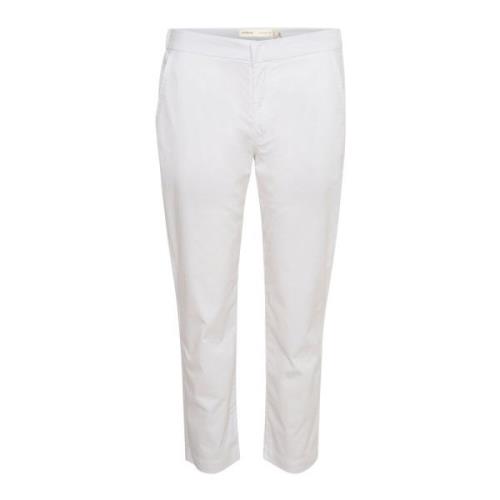 Korte hvide bukser med elastik i taljen
