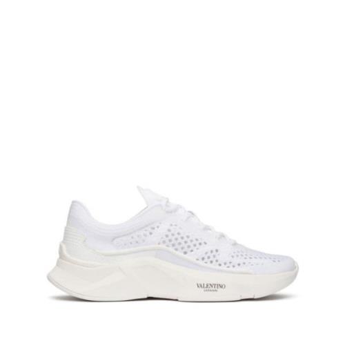 Hvide Mesh Sneakers Tyk Sål